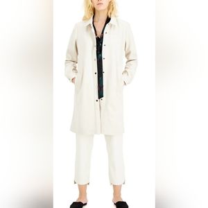 Alfani Antique White Button Down Jacket size Large NWT